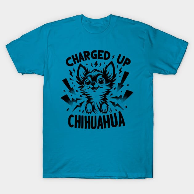 Charged Up Chihuahua T-Shirt by notthatparker